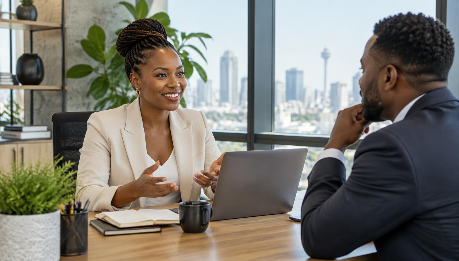 A Reyathusa consultation with a South African business owner